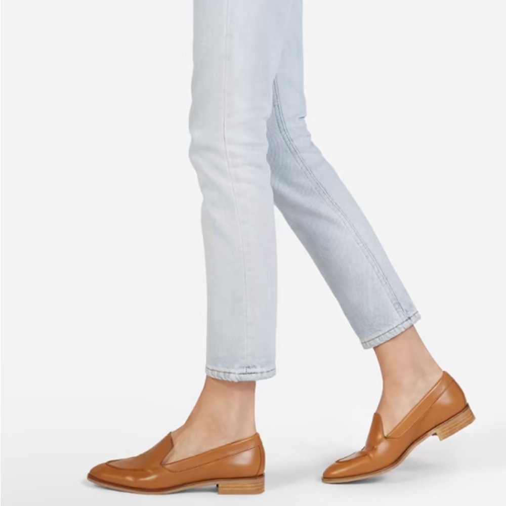 Everlane Camel The Modern Loafer Made in Italy Almond Toe Office Shoe Size 8.5 - Picture 3 of 14